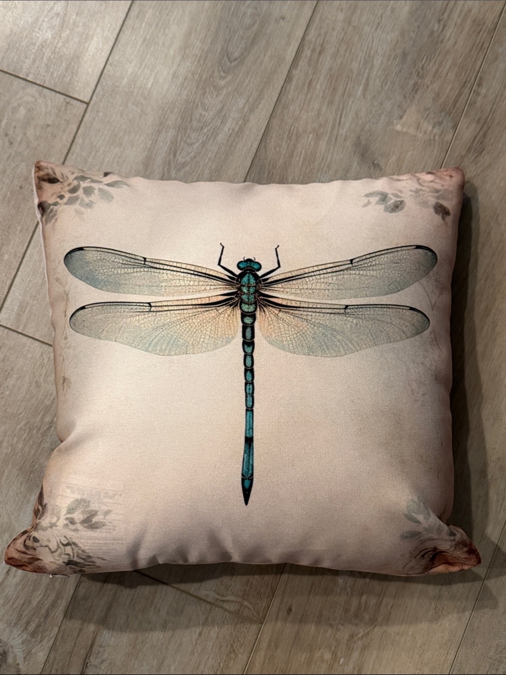Dragonfly Decorative Throw Pillow – Double-Sided Design + Insert Included - Picture 5 of 7